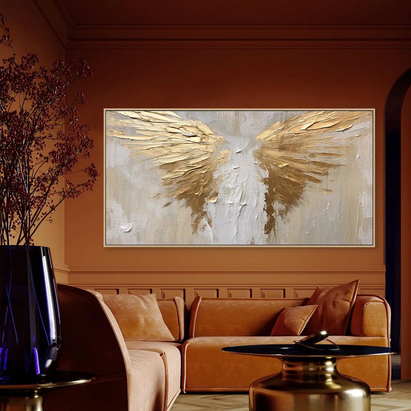 Ethereal Wings – 3D Textured Canvas Art