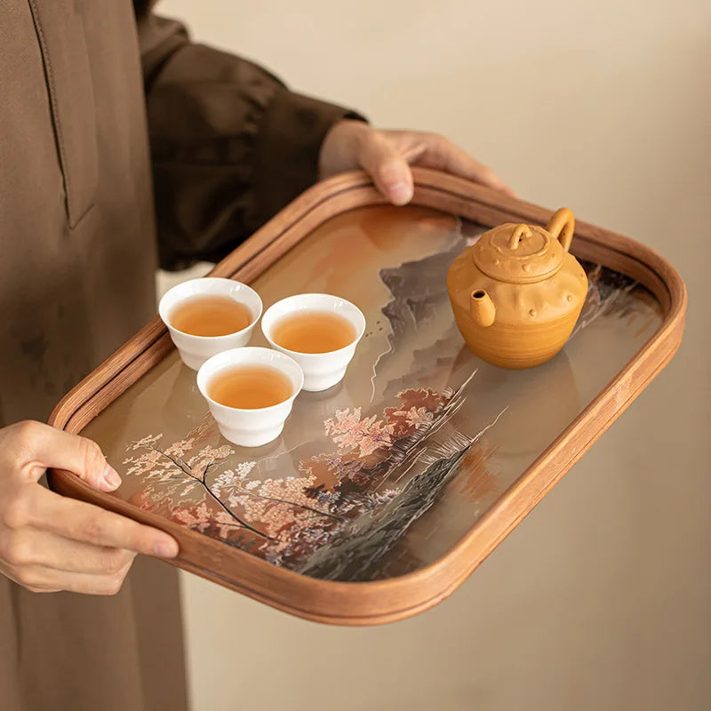 Kiyomizu Glass Tea Tray