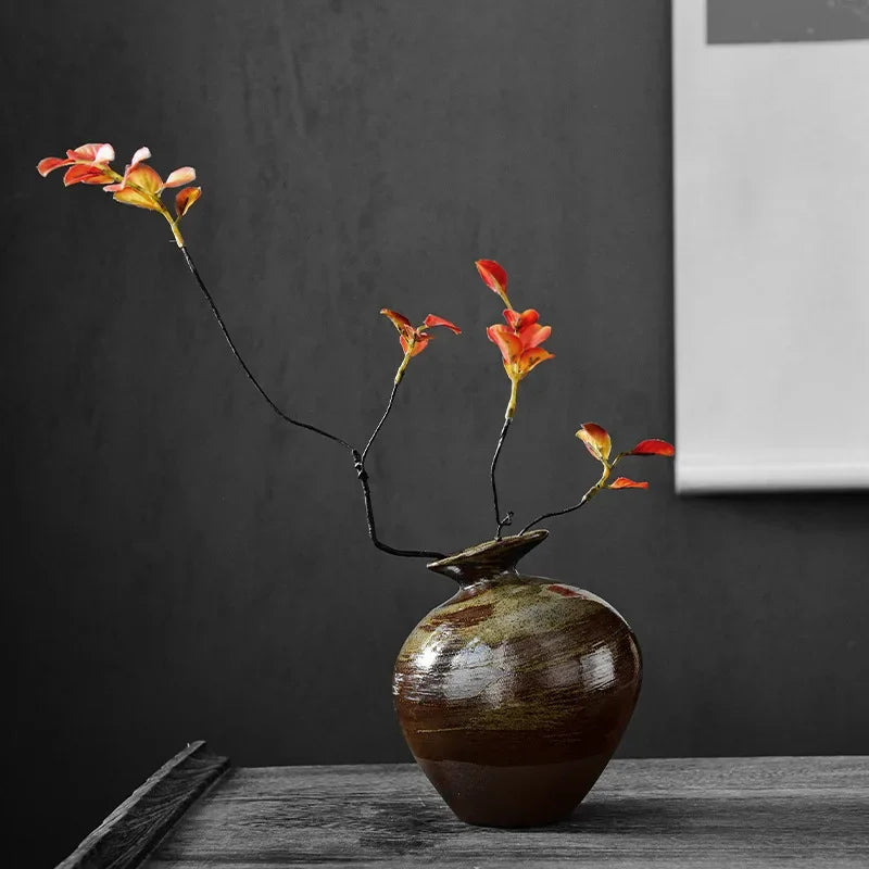 Kuro Terra – Japanese Black Terracotta Art Vase