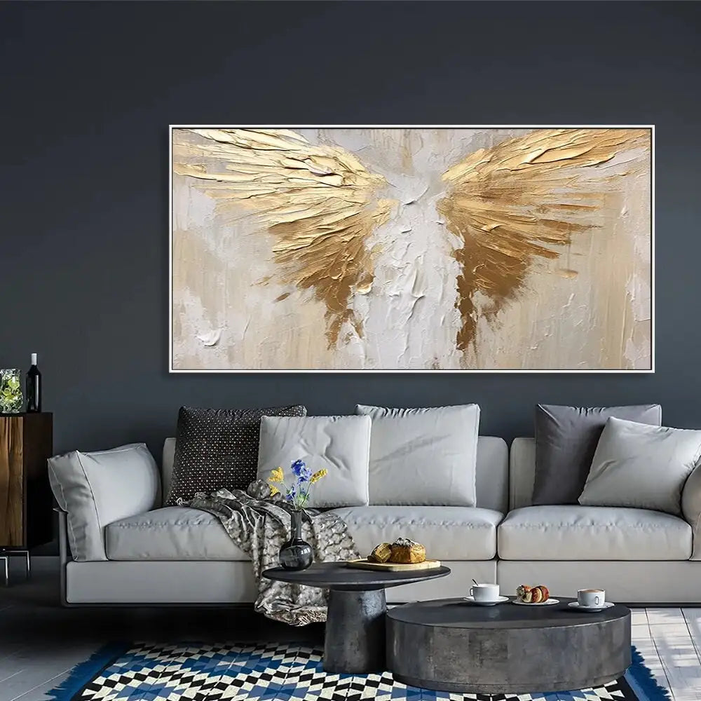 Ethereal Wings – 3D Textured Canvas Art