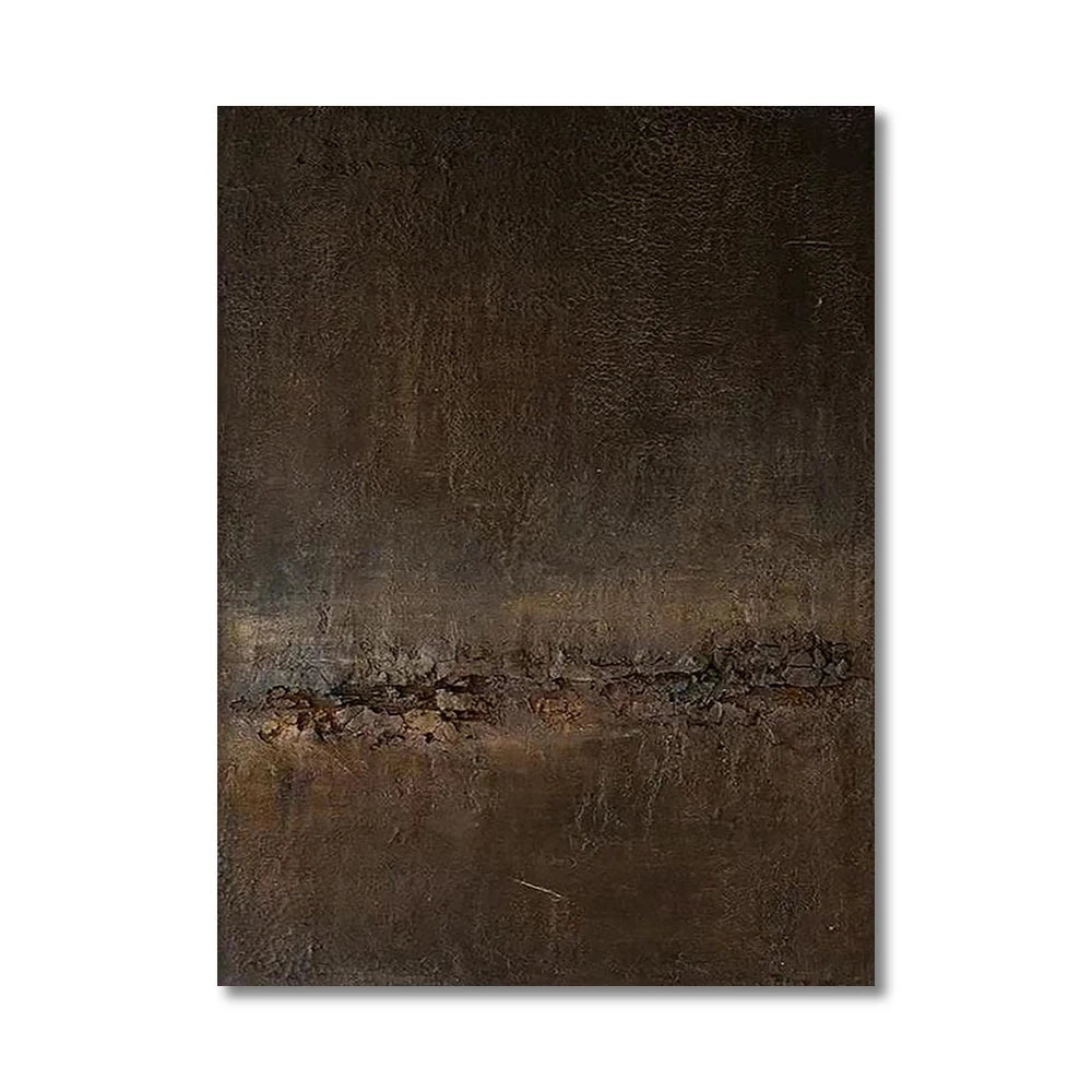 Terra Noir – Oversized Minimalist Canvas Art