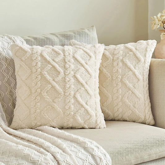 Velvera Plush Wool Cushion Cover