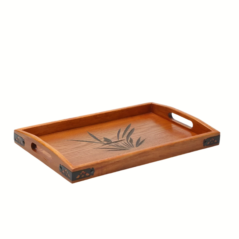 Tokyo Wooden Tray - Rectangular Dessert & Tea Tray