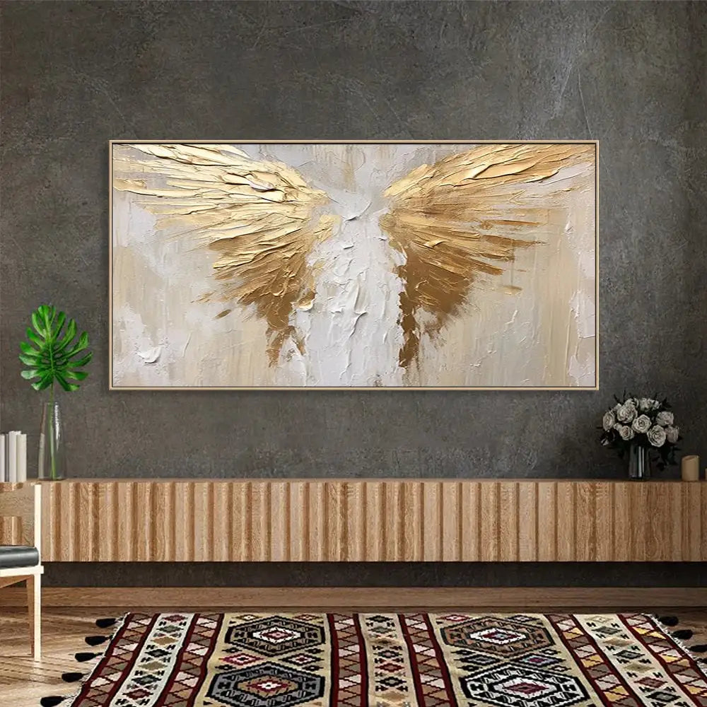 Ethereal Wings – 3D Textured Canvas Art